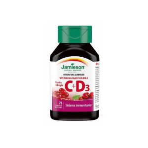 Jamieson Vitamina C+D3 Masticabile 75 cpr