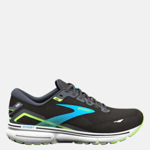 Brooks Ghost 15 (006 – Black/Hawaiian Ocean/Green)